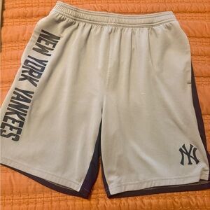 Gray Boys Shorts: New York Yankees